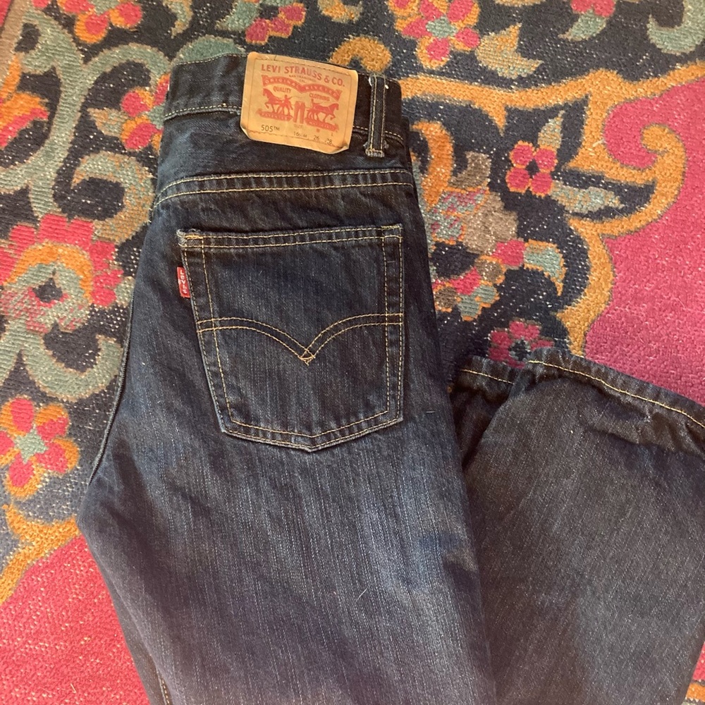 Levi’s 505 Rigid 26x28 Dark Rinse Straight Leg Jeans